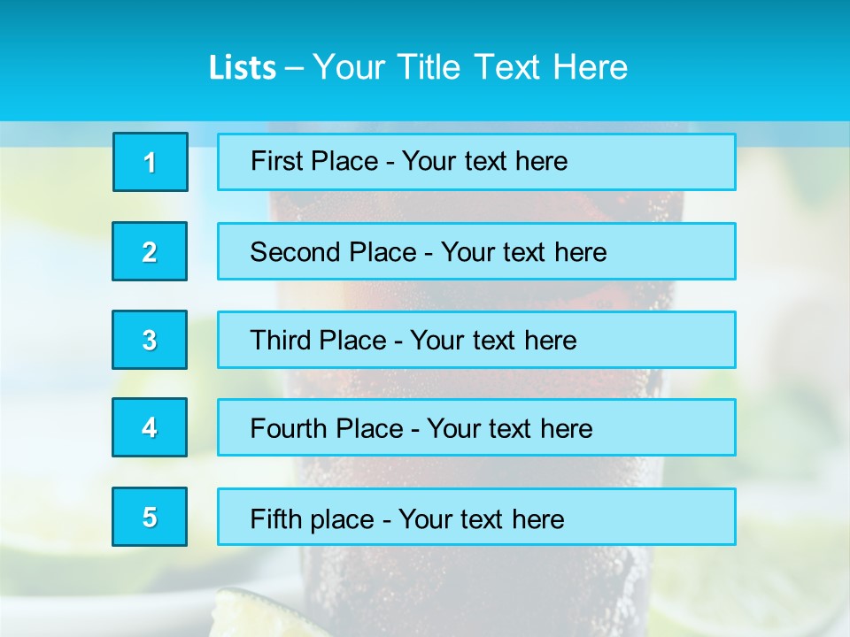 Cool Party Juice PowerPoint Template