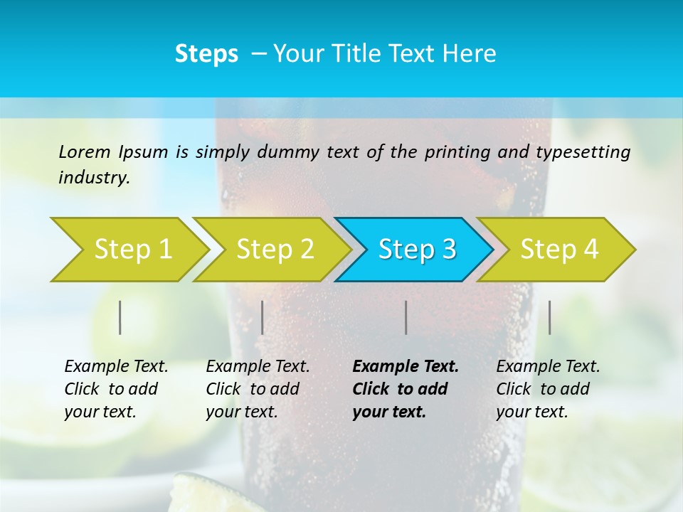 Cool Party Juice PowerPoint Template