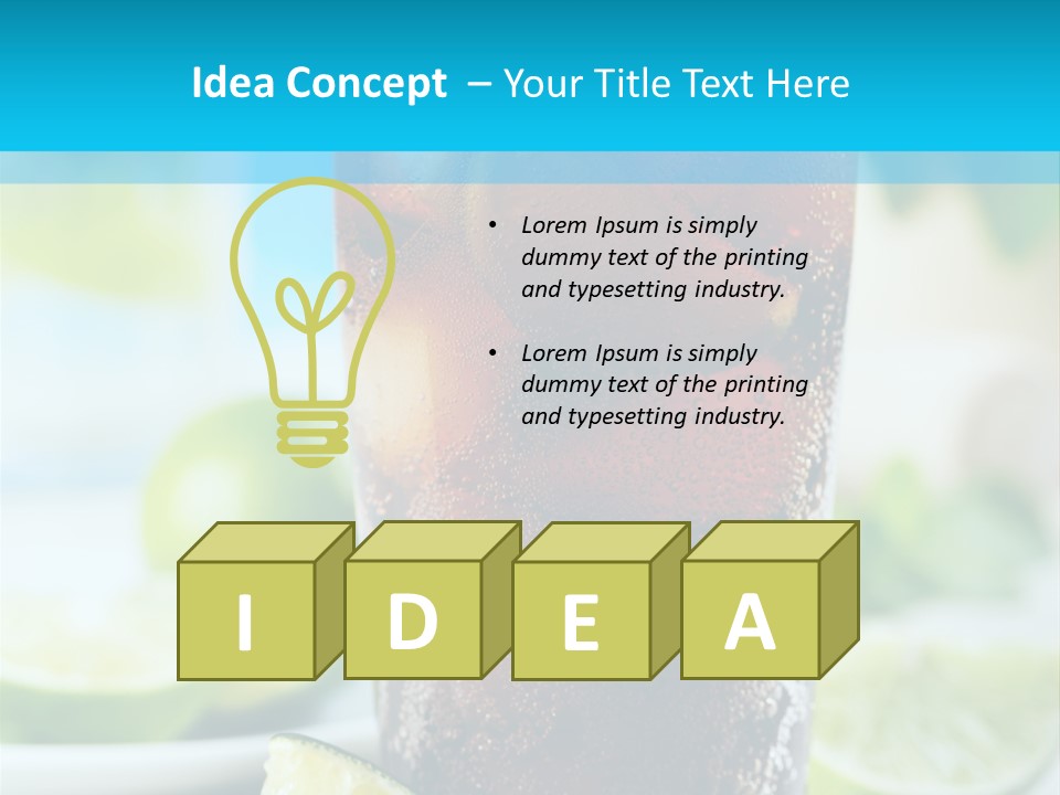 Cool Party Juice PowerPoint Template