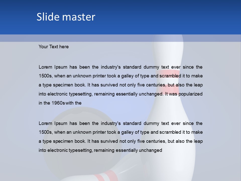 Background Lane Illustration PowerPoint Template