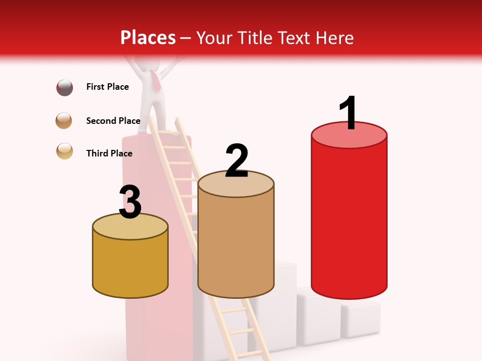 Market Chart Businessman PowerPoint Template