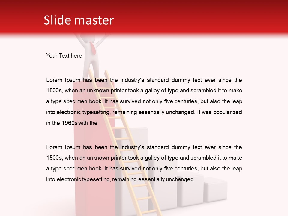 Market Chart Businessman PowerPoint Template