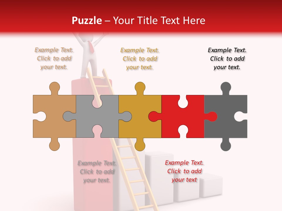 Market Chart Businessman PowerPoint Template