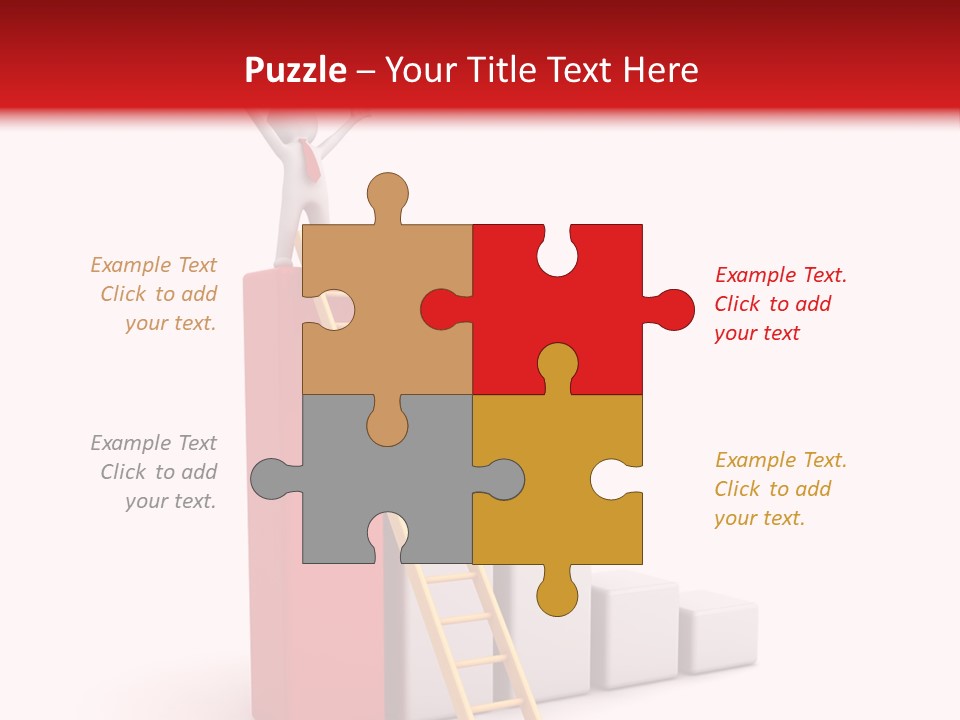 Market Chart Businessman PowerPoint Template