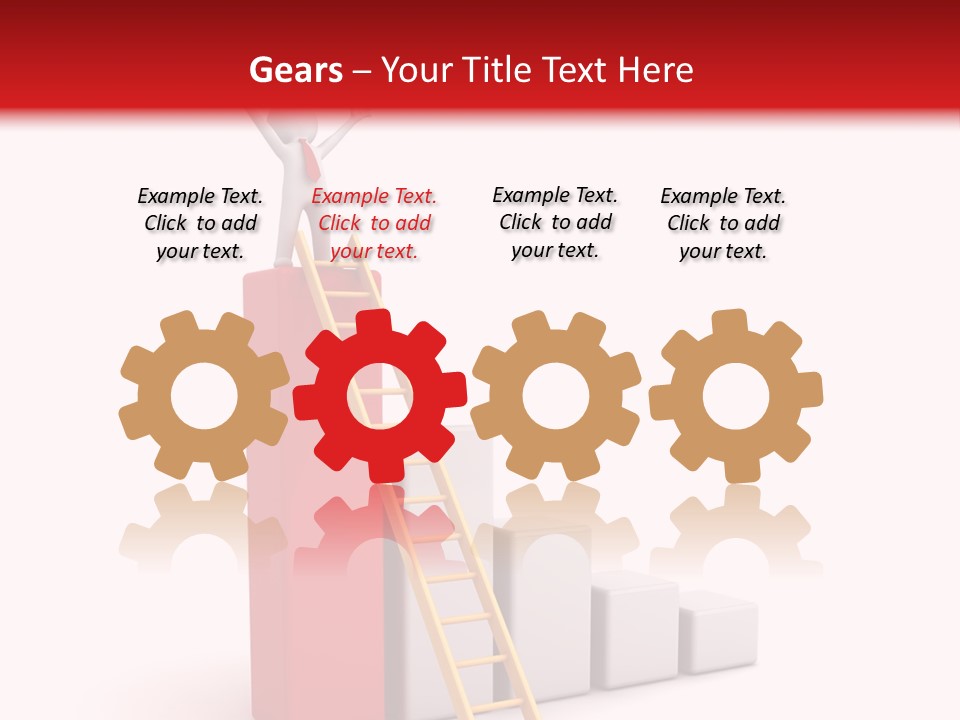 Market Chart Businessman PowerPoint Template