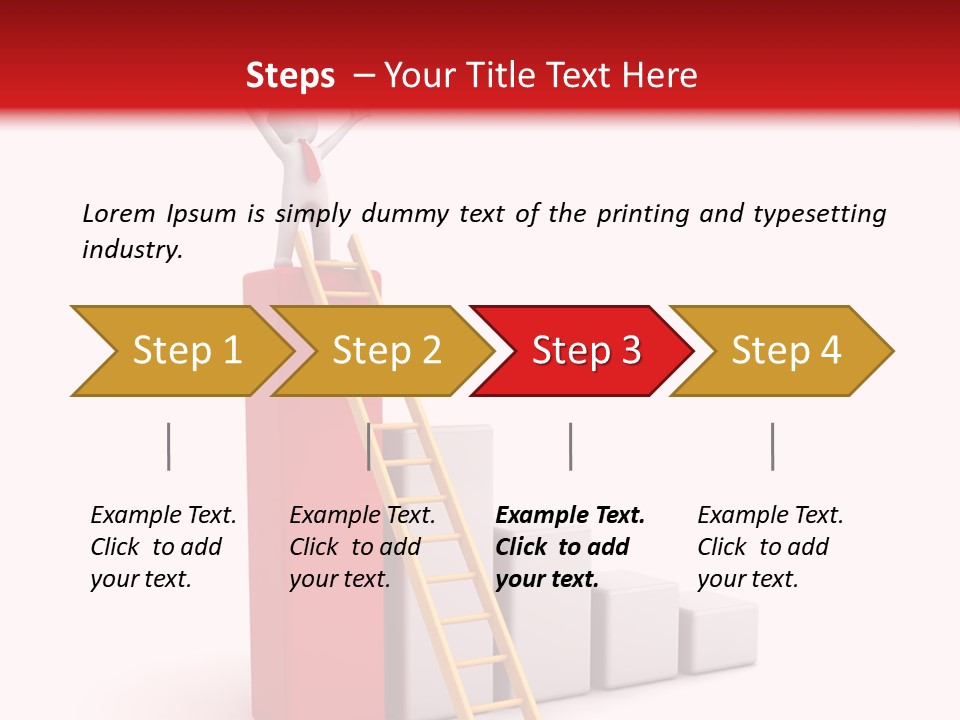 Market Chart Businessman PowerPoint Template