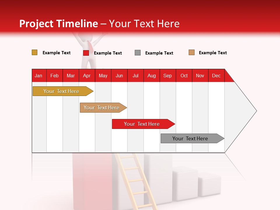 Market Chart Businessman PowerPoint Template