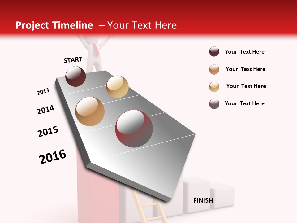 Market Chart Businessman PowerPoint Template