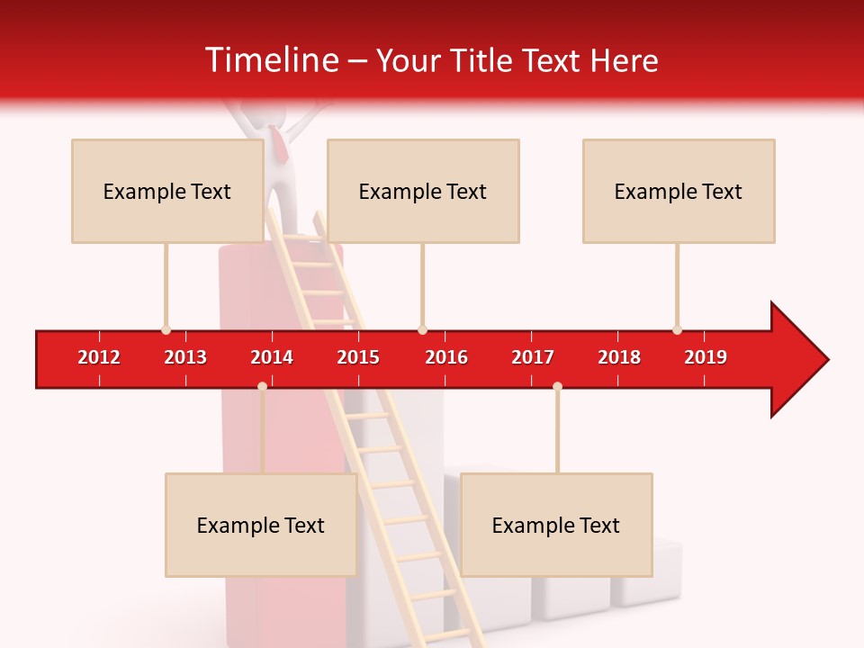 Market Chart Businessman PowerPoint Template
