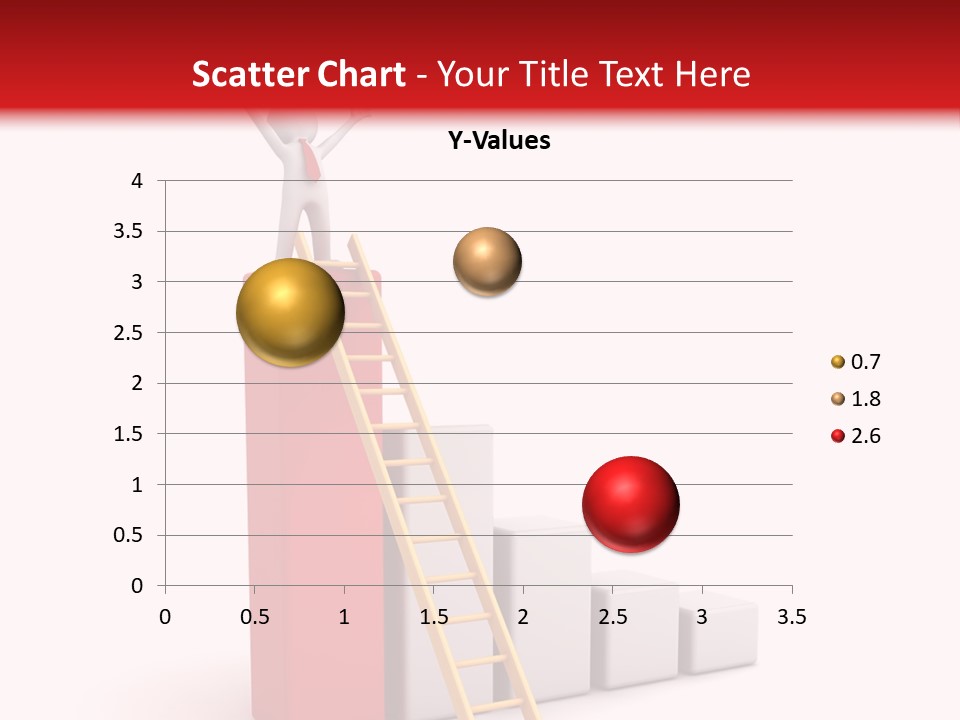 Market Chart Businessman PowerPoint Template