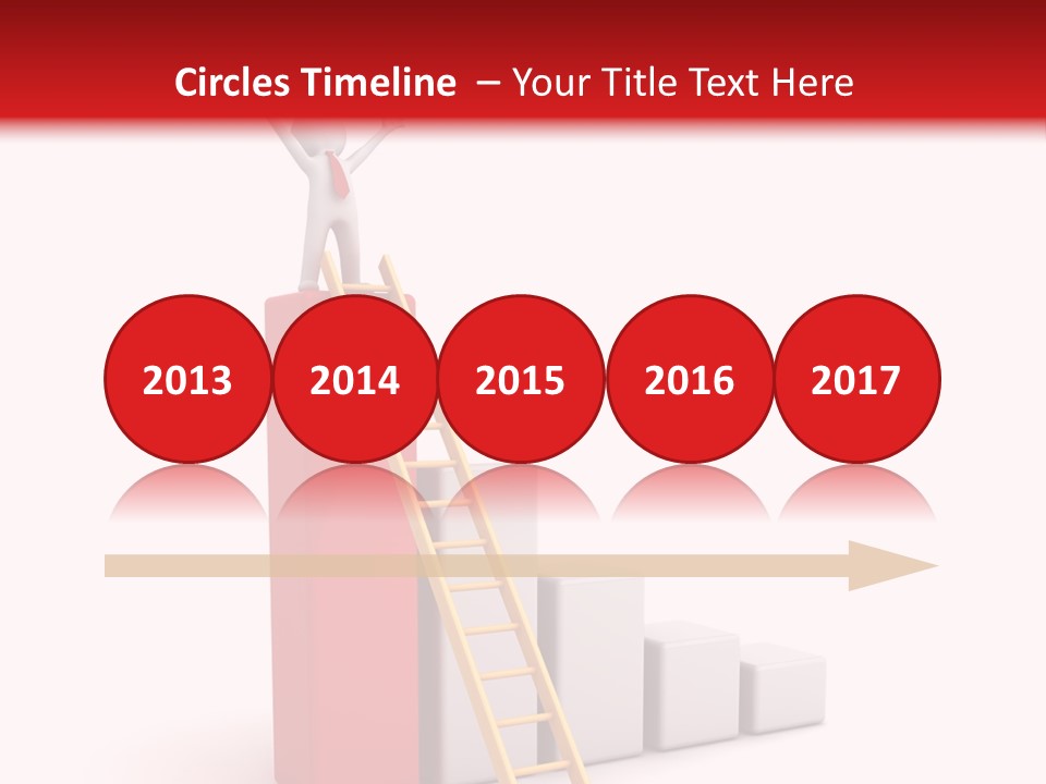 Market Chart Businessman PowerPoint Template