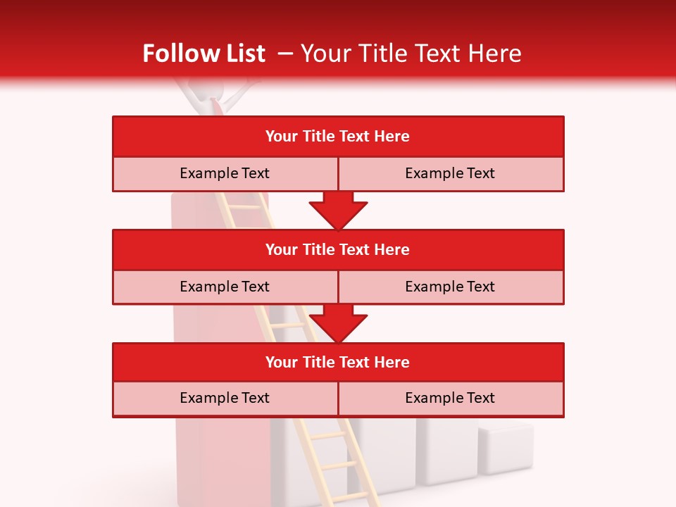 Market Chart Businessman PowerPoint Template