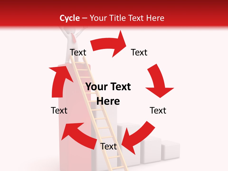 Market Chart Businessman PowerPoint Template
