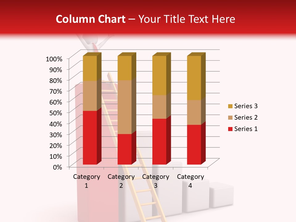 Market Chart Businessman PowerPoint Template