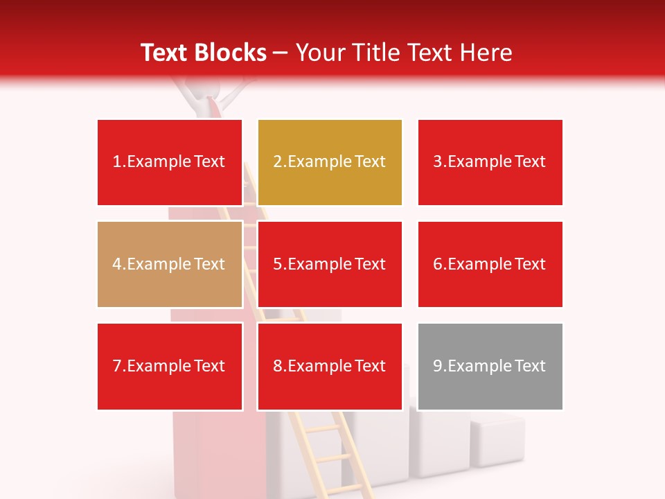 Market Chart Businessman PowerPoint Template
