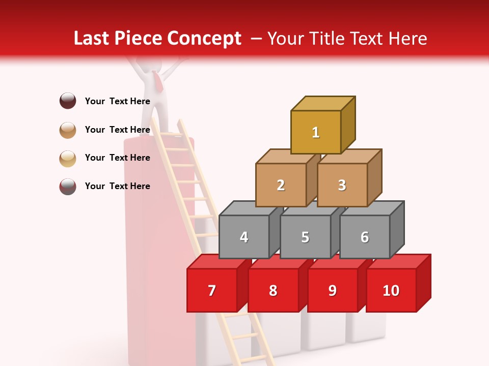 Market Chart Businessman PowerPoint Template