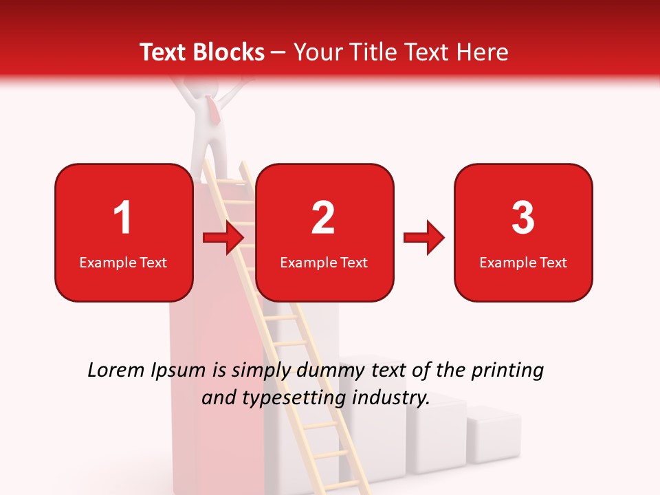 Market Chart Businessman PowerPoint Template