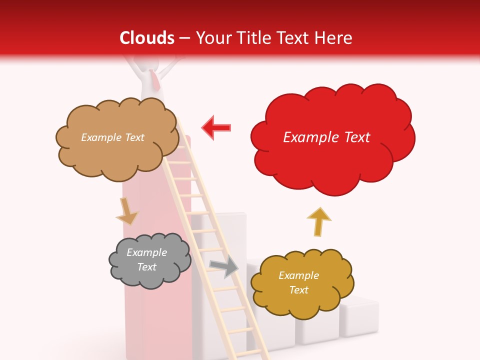 Market Chart Businessman PowerPoint Template