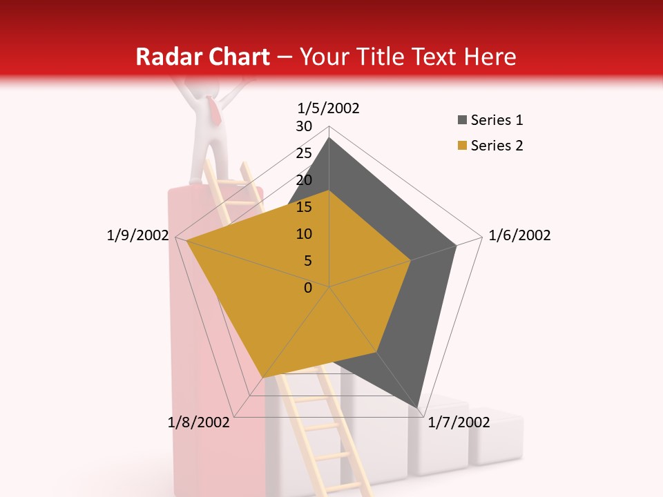 Market Chart Businessman PowerPoint Template