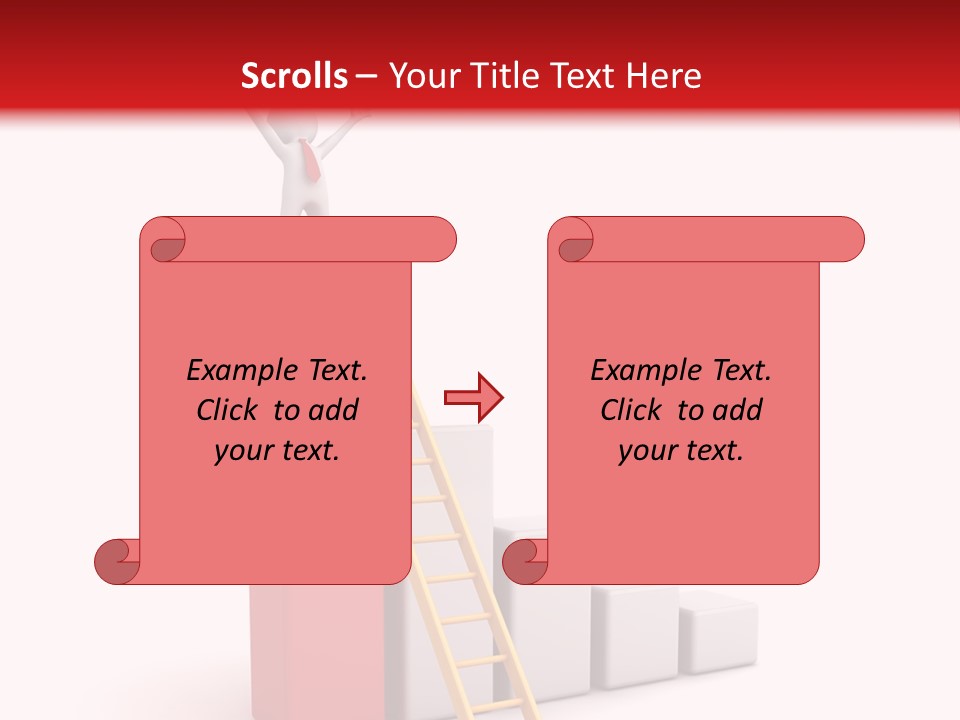 Market Chart Businessman PowerPoint Template