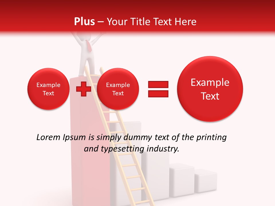 Market Chart Businessman PowerPoint Template