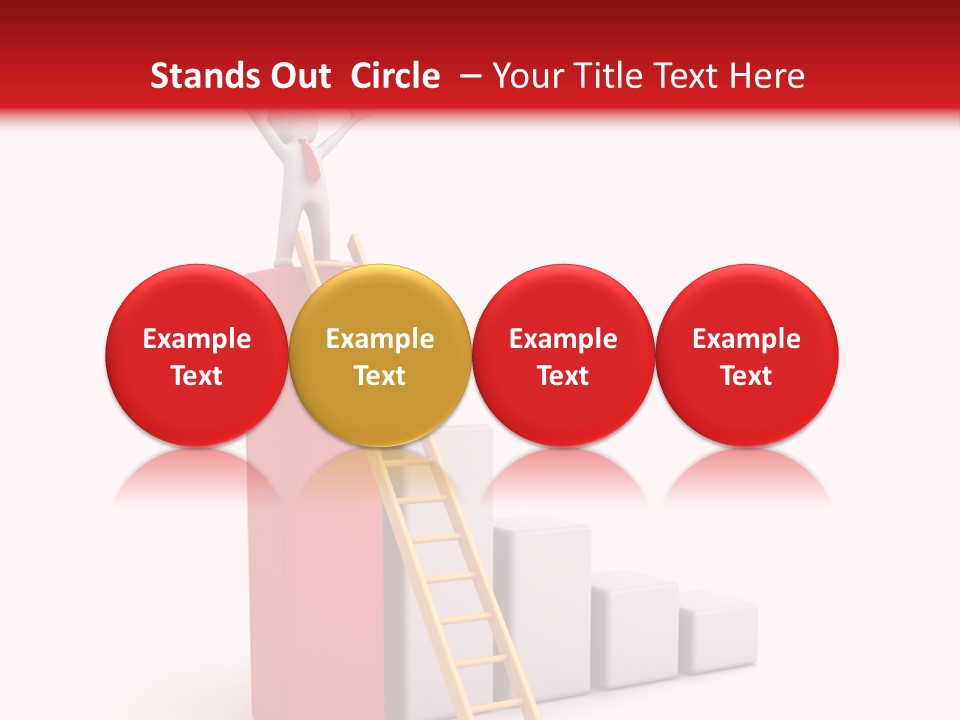 Market Chart Businessman PowerPoint Template