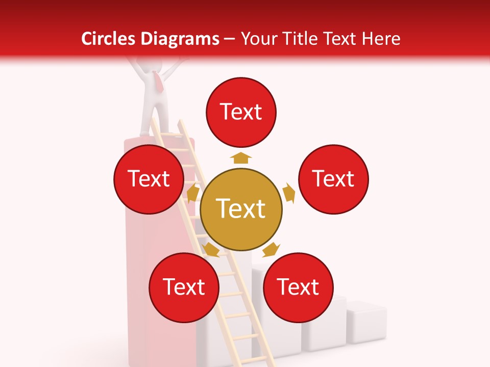 Market Chart Businessman PowerPoint Template