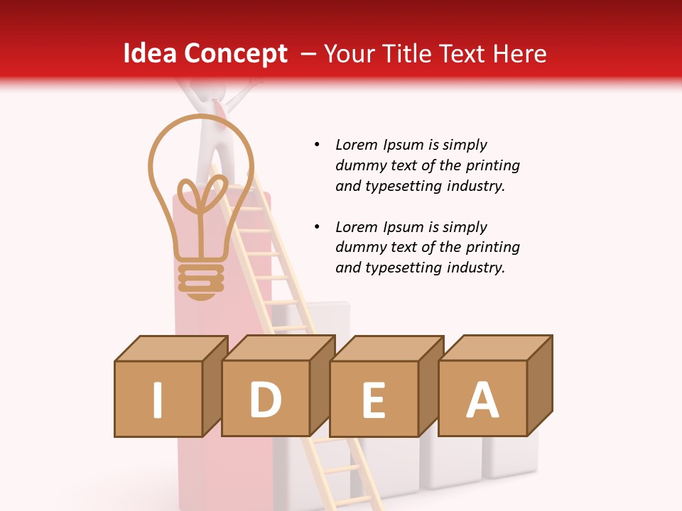 Market Chart Businessman PowerPoint Template