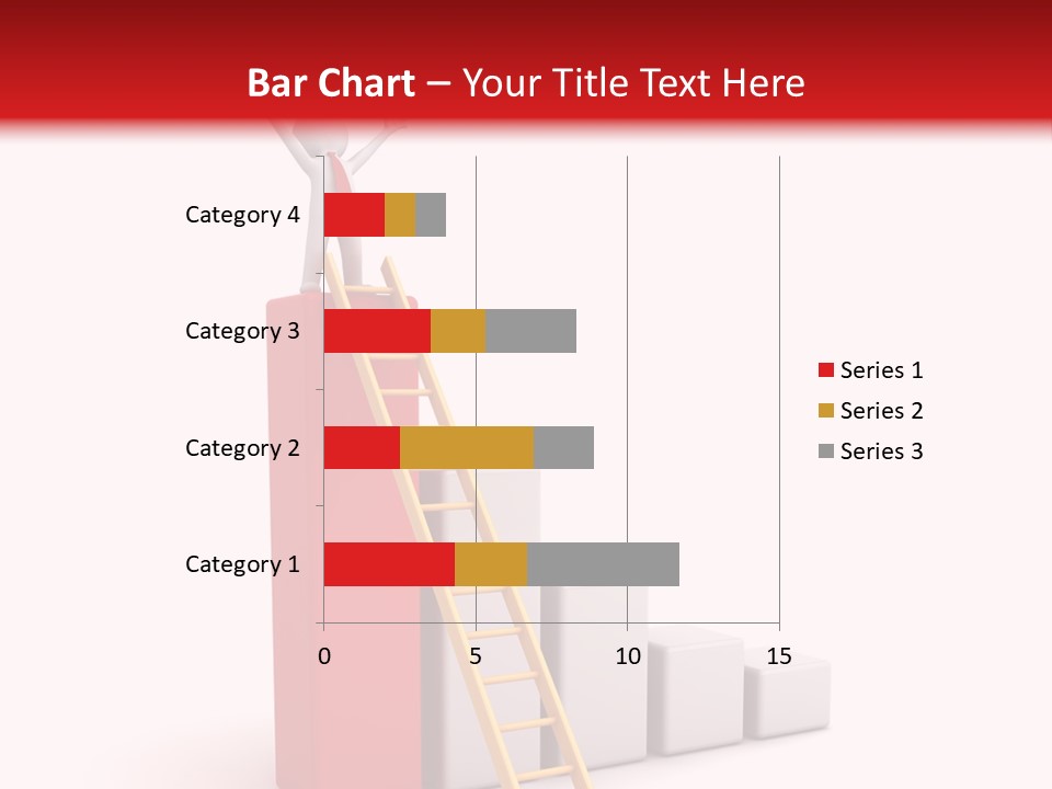 Market Chart Businessman PowerPoint Template