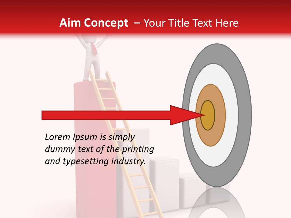 Market Chart Businessman PowerPoint Template