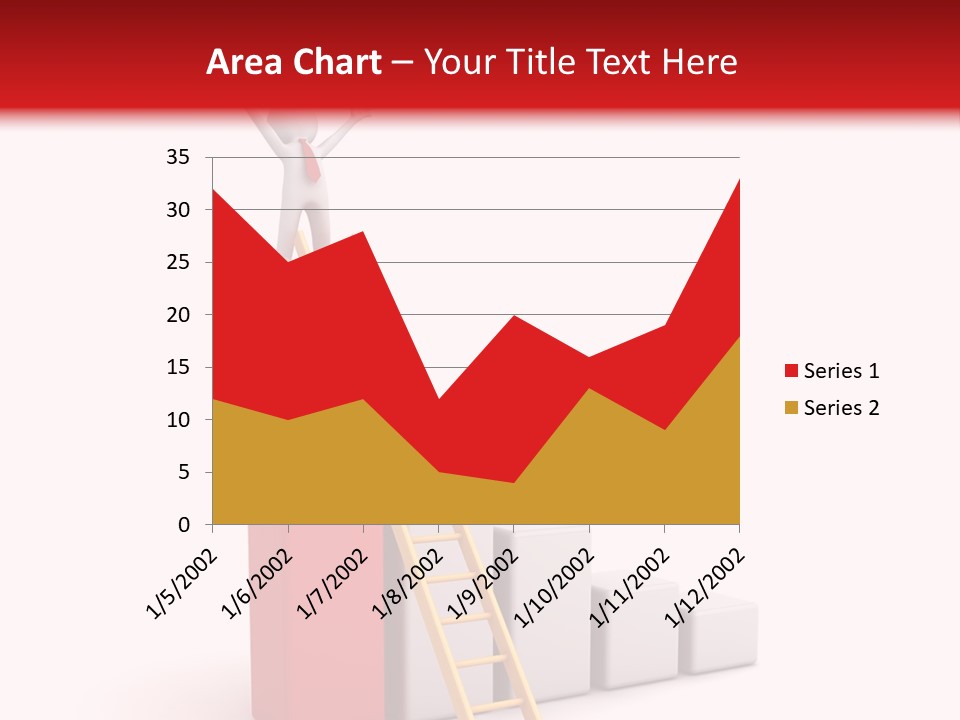 Market Chart Businessman PowerPoint Template