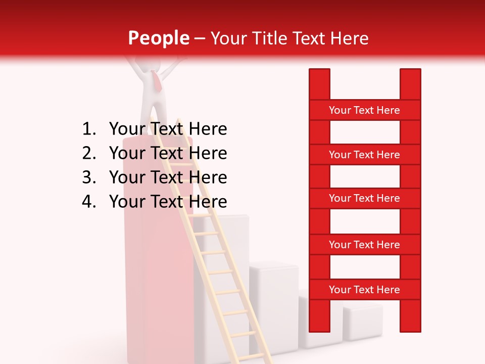 Market Chart Businessman PowerPoint Template