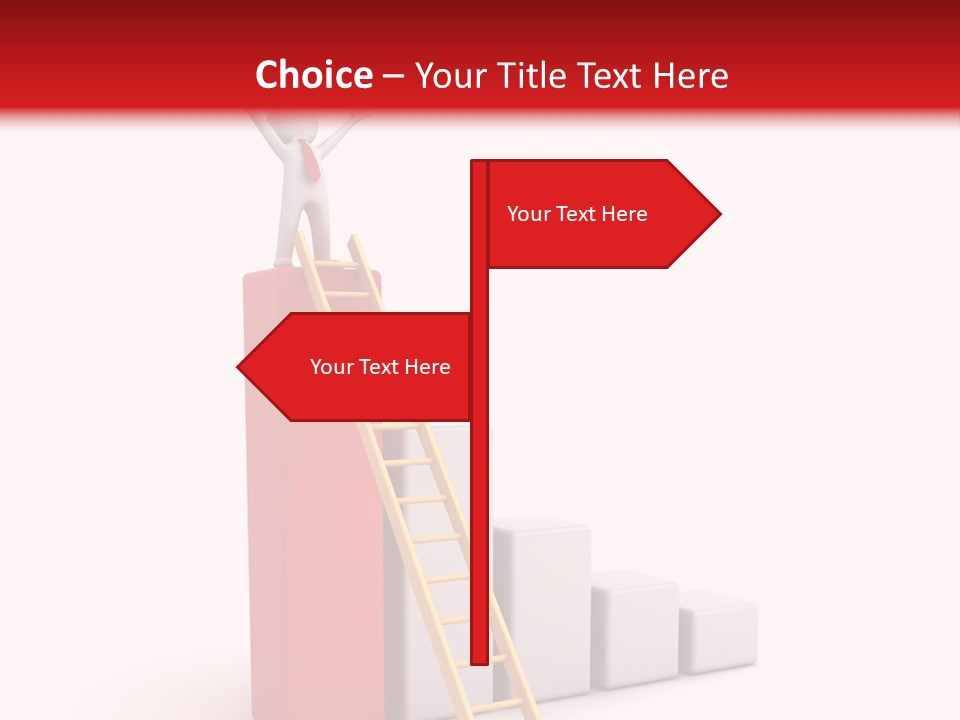 Market Chart Businessman PowerPoint Template