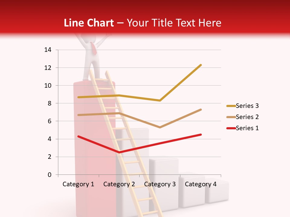 Market Chart Businessman PowerPoint Template