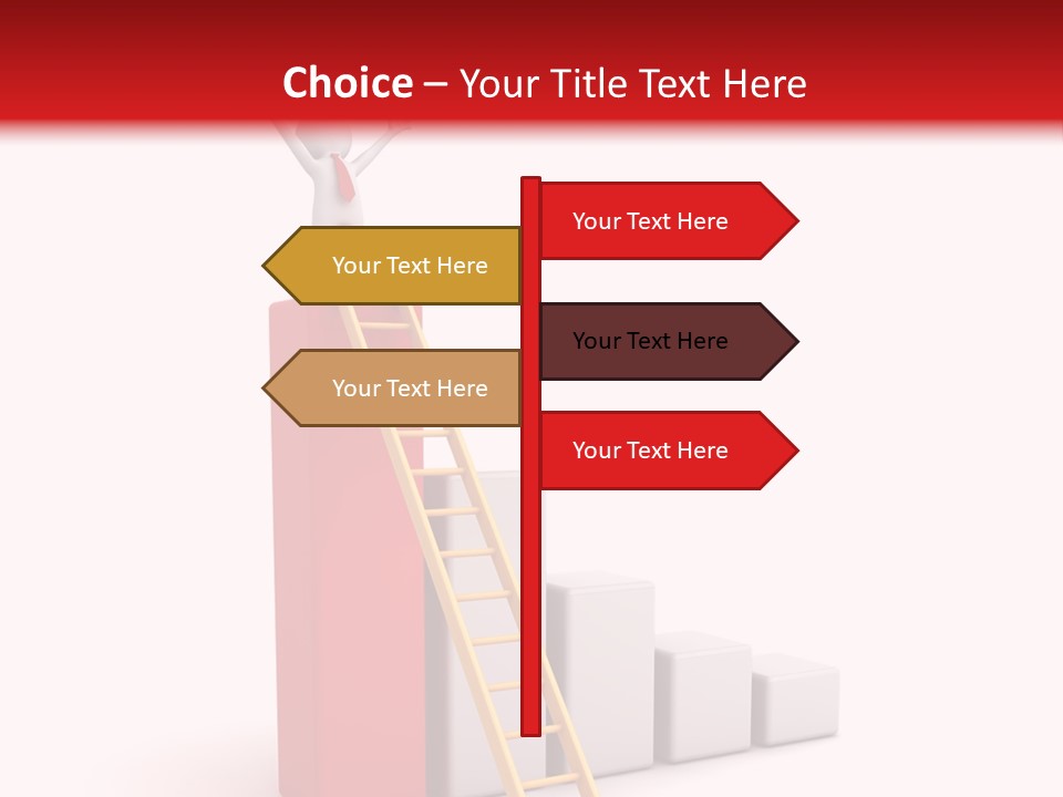 Market Chart Businessman PowerPoint Template