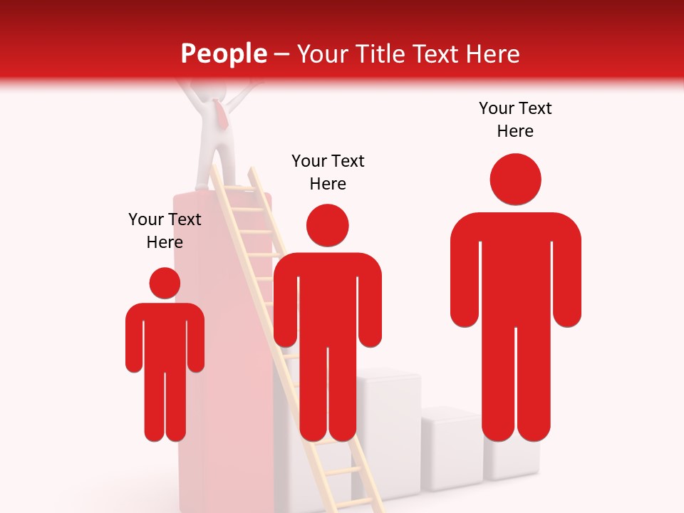 Market Chart Businessman PowerPoint Template