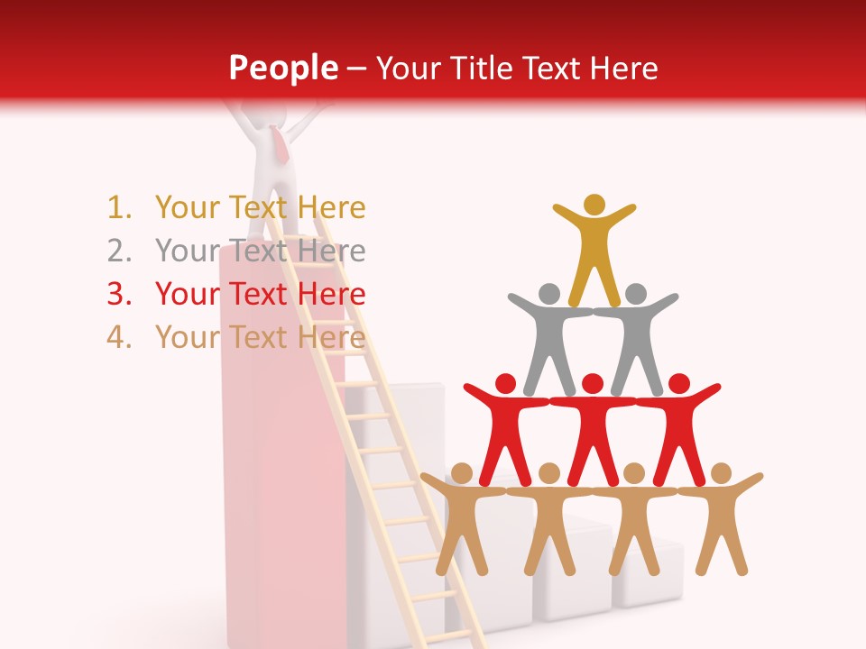 Market Chart Businessman PowerPoint Template