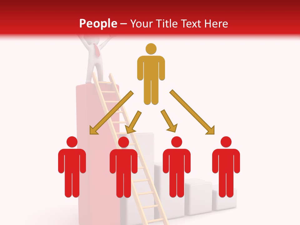 Market Chart Businessman PowerPoint Template