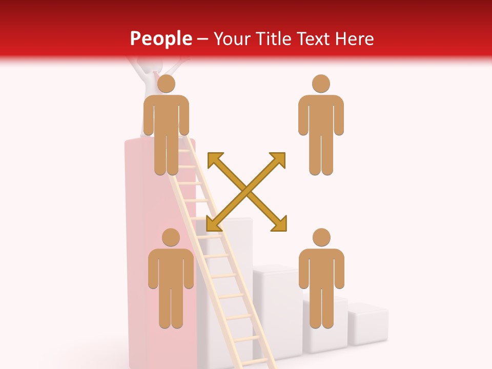 Market Chart Businessman PowerPoint Template