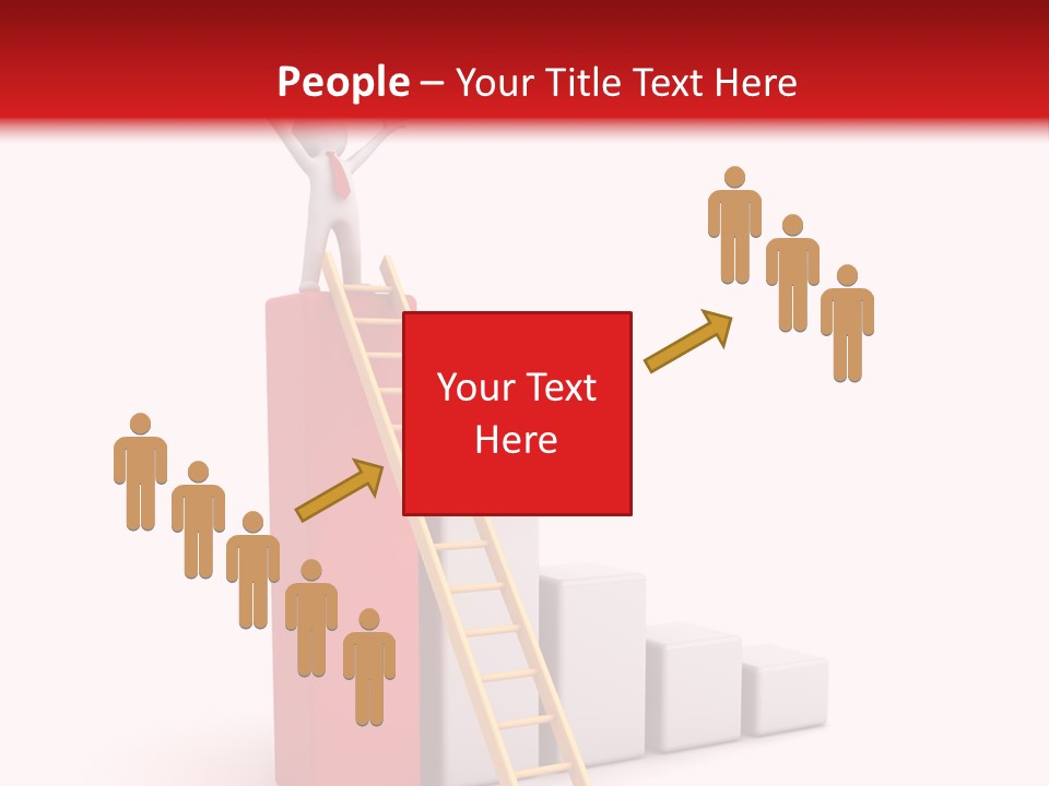 Market Chart Businessman PowerPoint Template