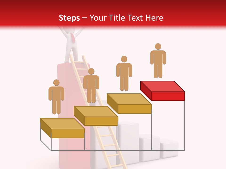 Market Chart Businessman PowerPoint Template