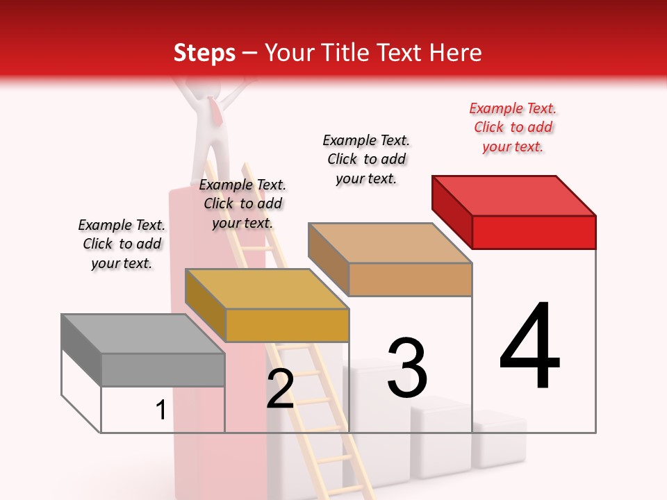 Market Chart Businessman PowerPoint Template