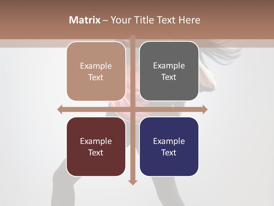 Sensuality Cheerful Girl PowerPoint Template