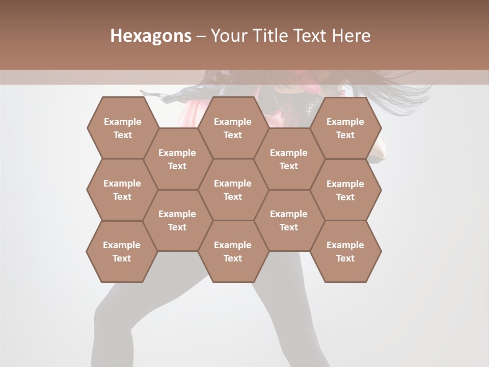 Sensuality Cheerful Girl PowerPoint Template