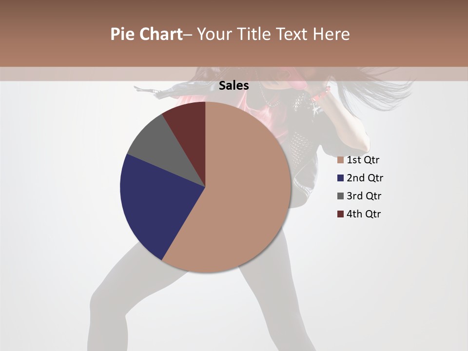 Sensuality Cheerful Girl PowerPoint Template