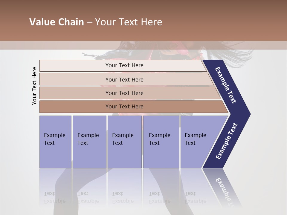 Sensuality Cheerful Girl PowerPoint Template