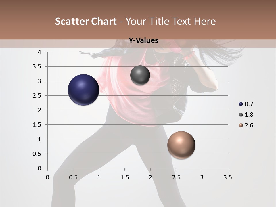 Sensuality Cheerful Girl PowerPoint Template