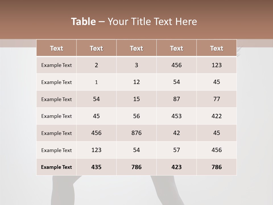 Sensuality Cheerful Girl PowerPoint Template