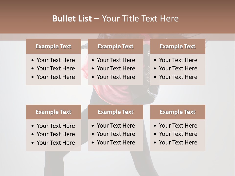 Sensuality Cheerful Girl PowerPoint Template