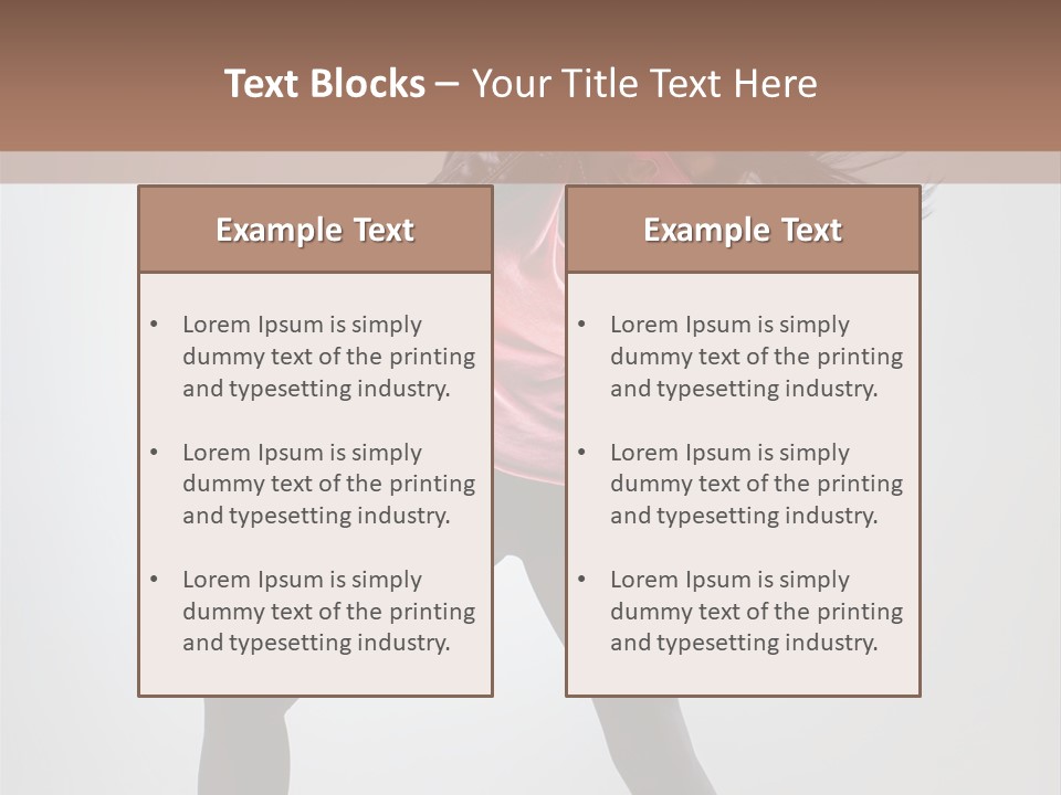 Sensuality Cheerful Girl PowerPoint Template